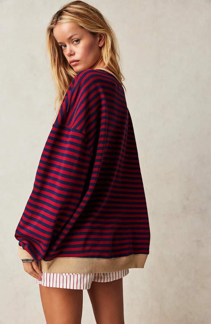 Sterre™ | Oversized Striped Sweater Women