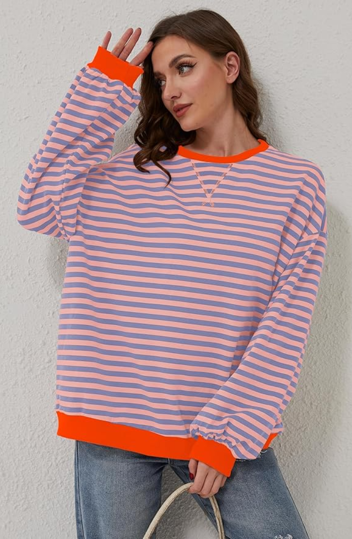 Sterre™ | Oversized Striped Sweater Women